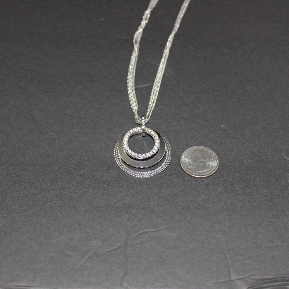 Premier Designs Three Circle Multichain Necklace … - image 3